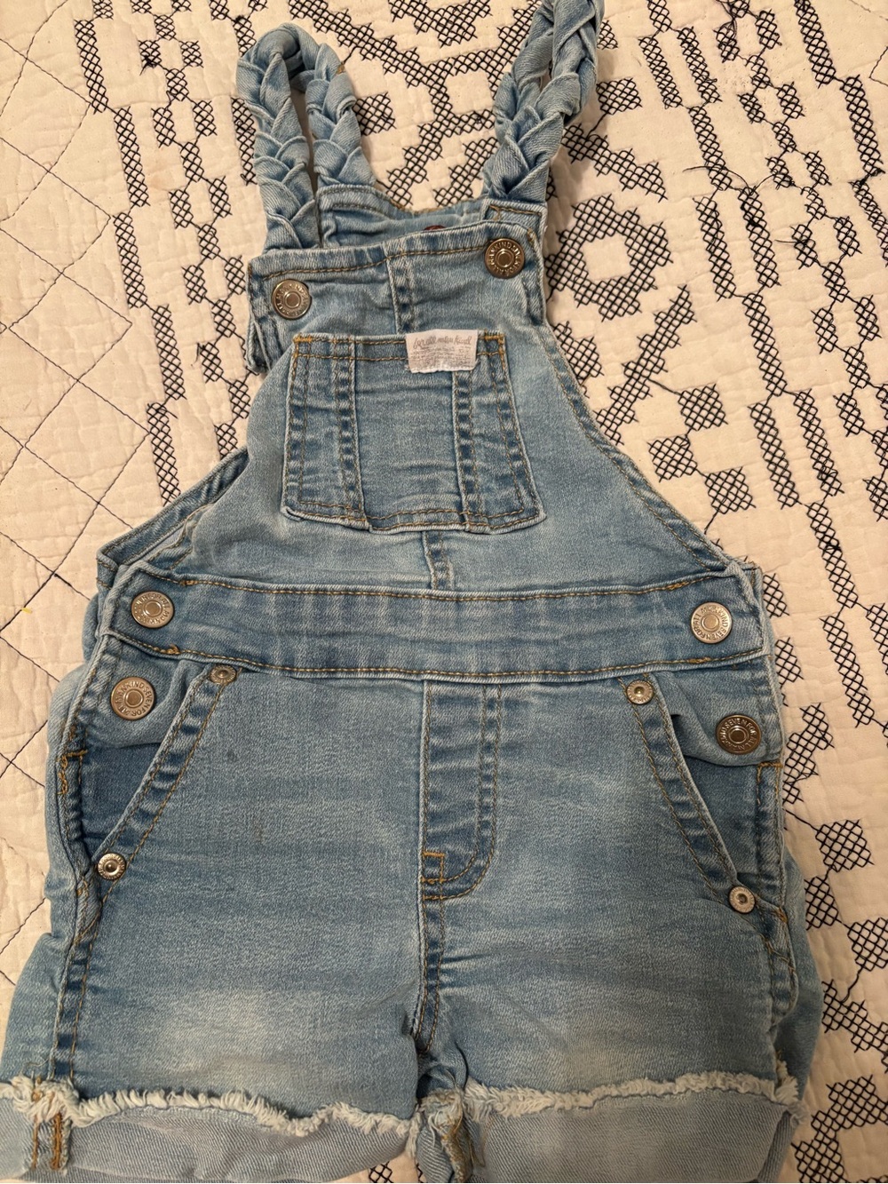 7 for all mankind denim overalls 12M